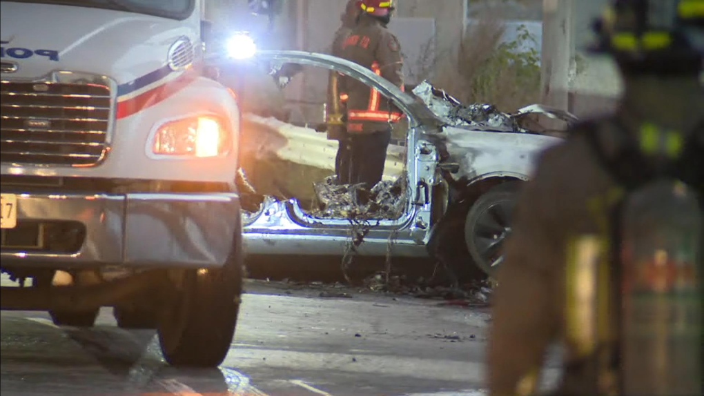 Aftermath of downtown Toronto crash - Photo from CTV